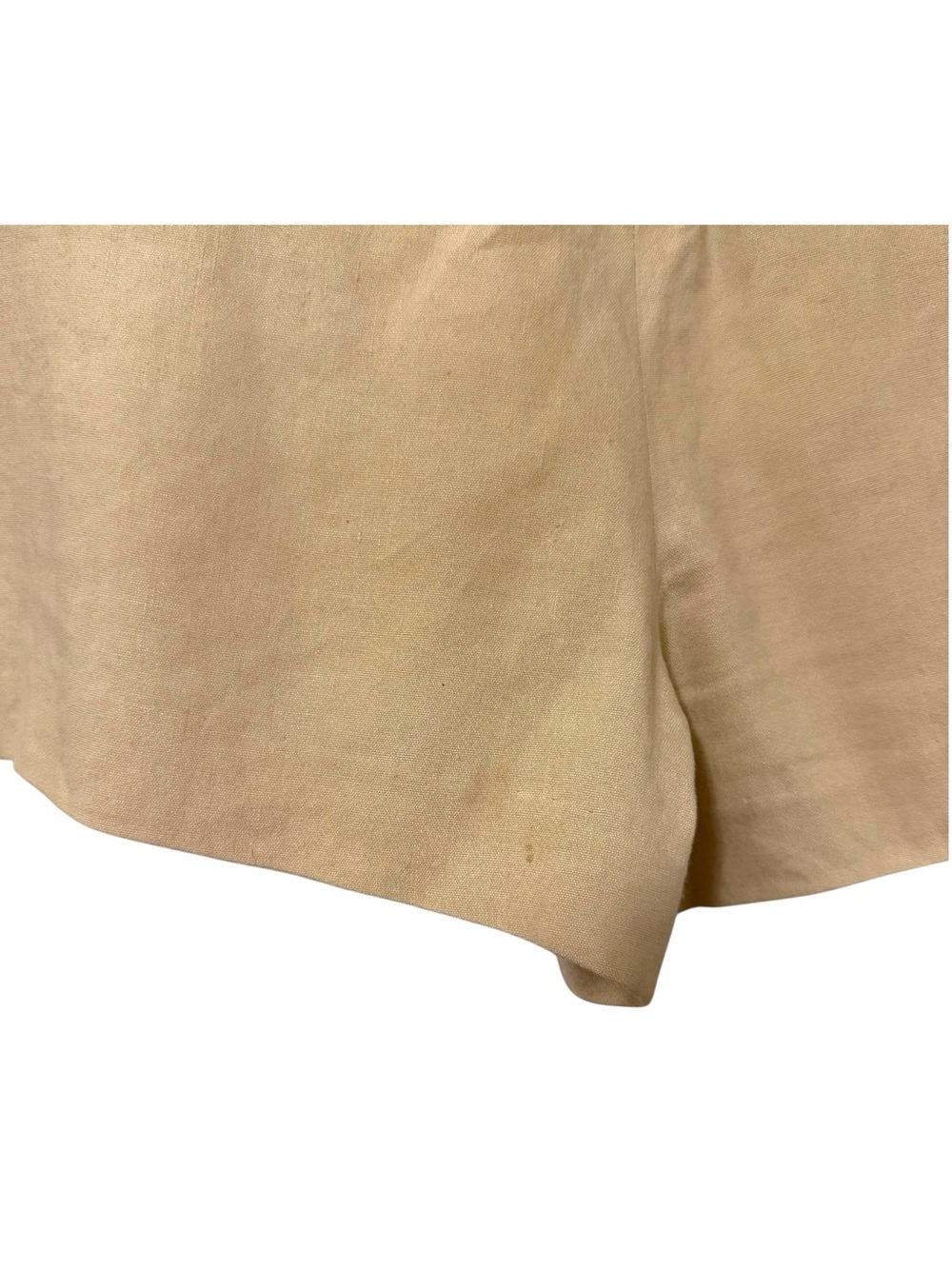 Alice and Olivia Donald High Rise Tailored Shorts Size 0 Beige Sand Linen Blend - Picture 8 of 14